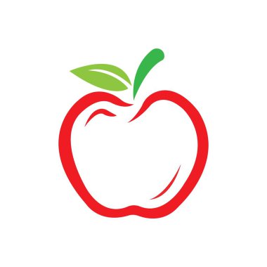 Apple simgesi logo vektör tasarım şablonu