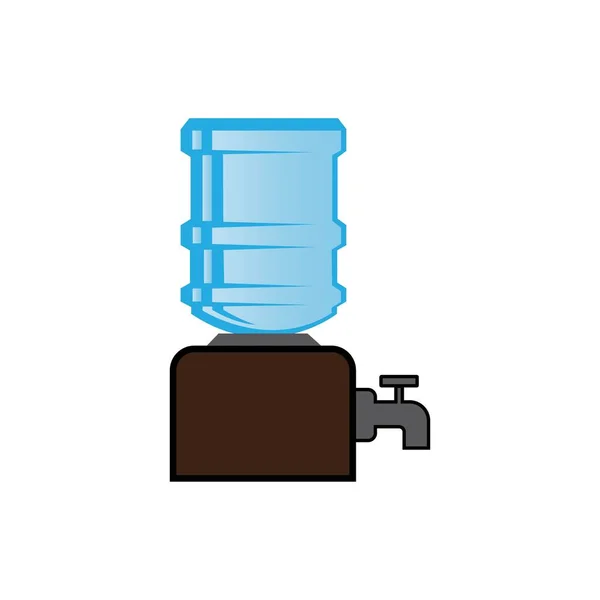 Trinkwasserspender Symbol Logo Vektor Design — Stockvektor