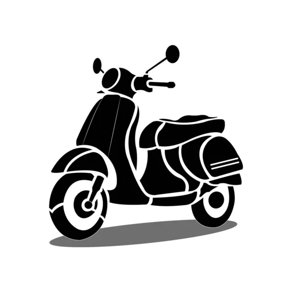 Scooter Motor Simgesi Logo Vektör Tasarım Şablonu — Stok Vektör