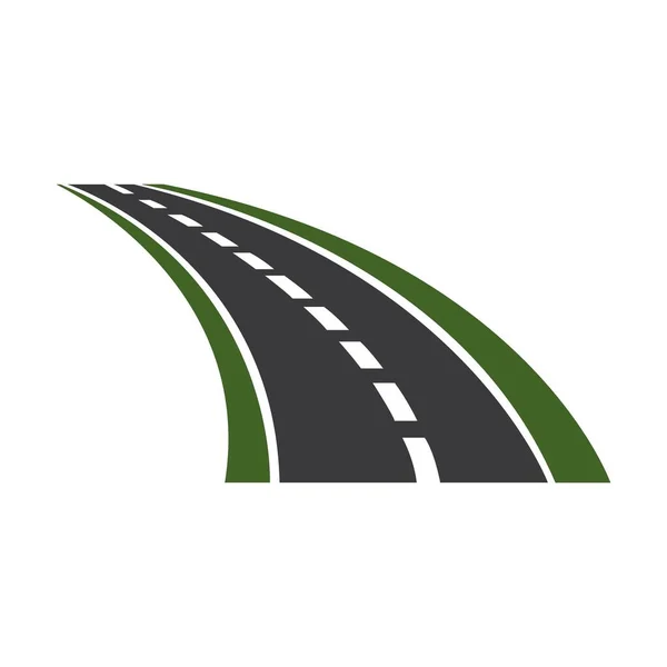高速道路のアイコンのロゴベクトルデザインテンプレート — ストックベクタ