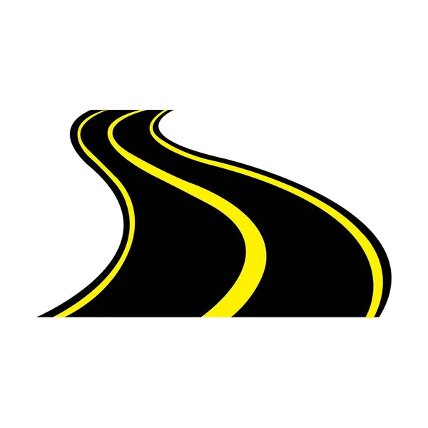 Modèle Conception Vectorielle Logo Icône Route — Image vectorielle