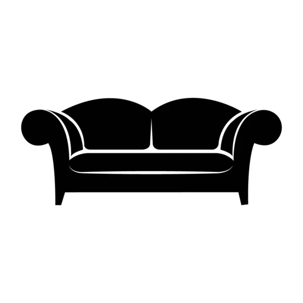 Sandalye Simgesi Logo Vektör Tasarım Şablonu — Stok Vektör
