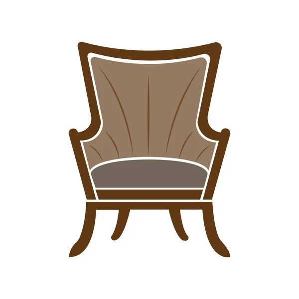Значок Стільця Логотип Векторний Дизайн Шаблон — стоковий вектор