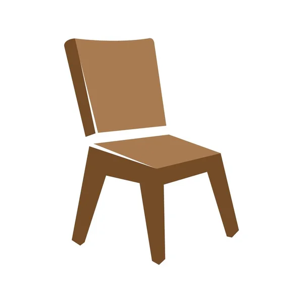 Šablona Návrhu Vektoru Loga Židle — Stockový vektor