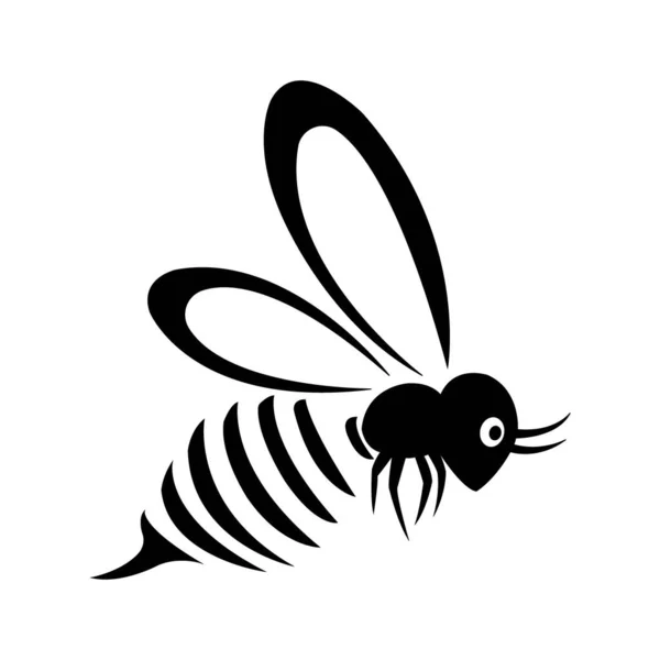Шаблон Векторного Дизайна Логотипа Пчелы — стоковый вектор