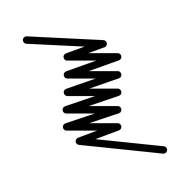 Demir yay simgesi logo vektör tasarım şablonu