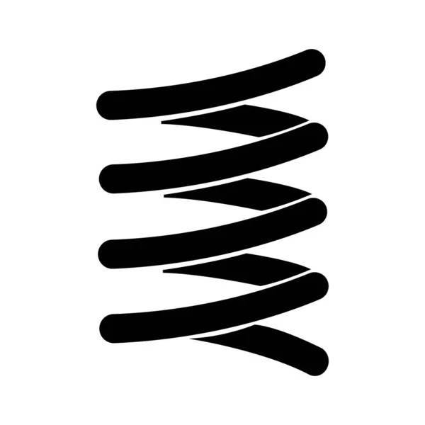 Σιδηρούν Εικονίδιο Λογότυπο Άνοιξη Πρότυπο Σχεδιασμού Διάνυσμα — Διανυσματικό Αρχείο