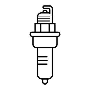 buji simgesi logo vektör tasarım şablonu