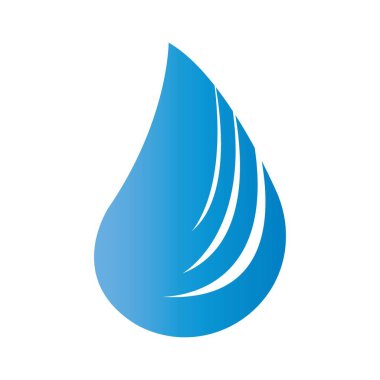 su damlaları simge logo vektör tasarım şablonu