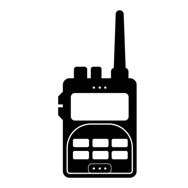 Kullanışlı talkies simge logo vektör tasarım şablonu