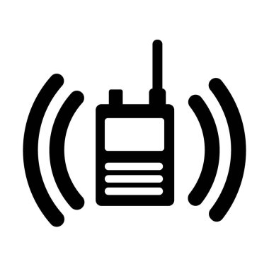 Kullanışlı talkies simge logo vektör tasarım şablonu