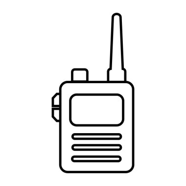 Kullanışlı talkies simge logo vektör tasarım şablonu