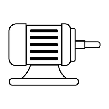 makine dinamos simgesi logo vektör tasarım şablonu