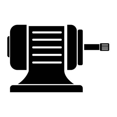 makine dinamos simgesi logo vektör tasarım şablonu