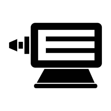 makine dinamos simgesi logo vektör tasarım şablonu