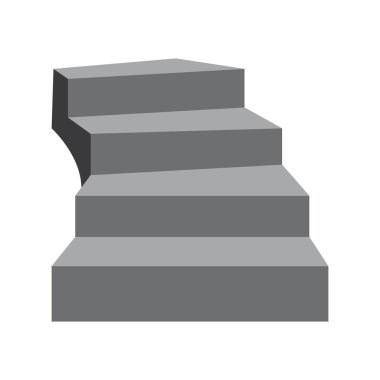 merdiven simgesi logo vektör tasarım şablonu