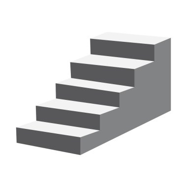 merdiven simgesi logo vektör tasarım şablonu