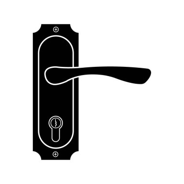 Kapı kolu simge logo vektör tasarım şablonu