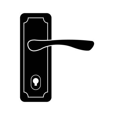 Kapı kolu simge logo vektör tasarım şablonu