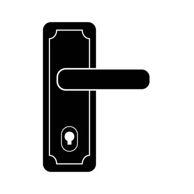 Kapı kolu simge logo vektör tasarım şablonu