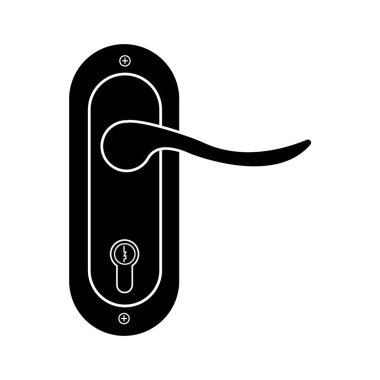 Kapı kolu simge logo vektör tasarım şablonu