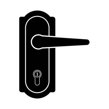 Kapı kolu simge logo vektör tasarım şablonu