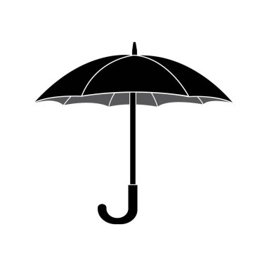 şemsiye simgesi logo vektör tasarım şablonu