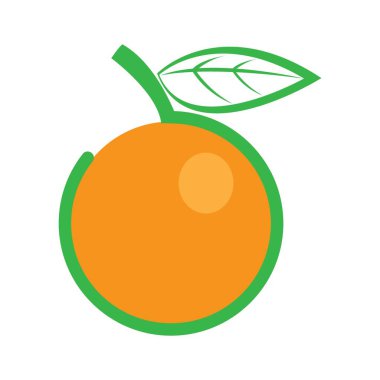 turuncu simge logo vektör tasarım şablonu