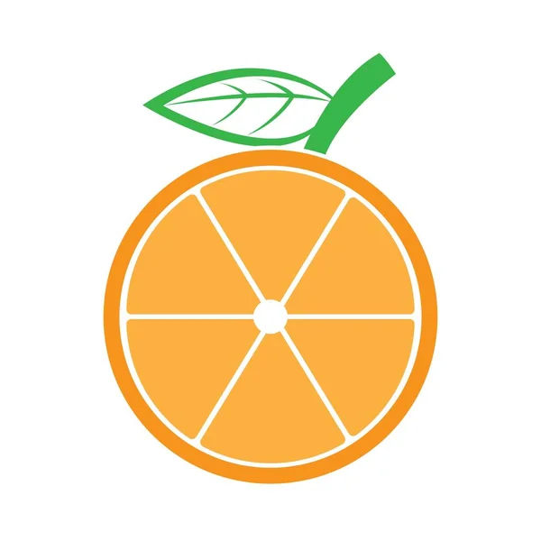 Orange Icon Logo Vector Design Template — Stock Vector