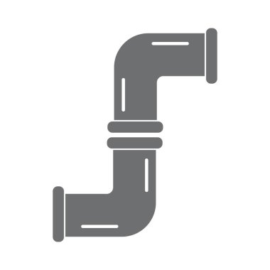 Su borusu simgesi logo vektör şablonu