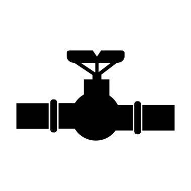 Su borusu simgesi logo vektör şablonu