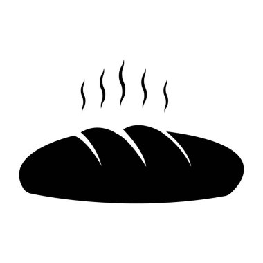 ekmek simgesi logo vektör tasarım şablonu