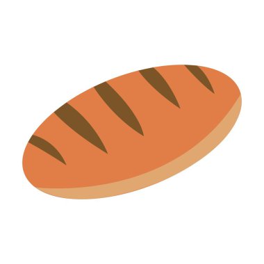 ekmek simgesi logo vektör tasarım şablonu