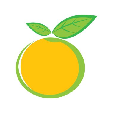 turuncu simge logo vektör tasarım şablonu