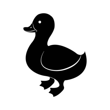 duck icon logo vector design template