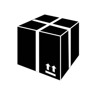 package box icon logo vector design templat