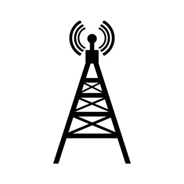 signal towers icon logo vector design template