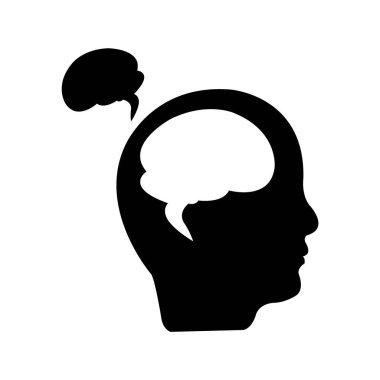 fikir simgesi logo vektör tasarım şablonu