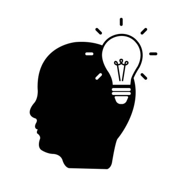 fikir simgesi logo vektör tasarım şablonu