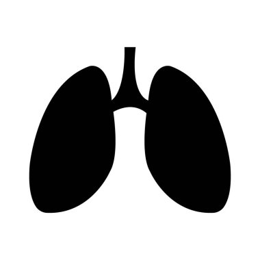 akciğerler simge logo vektör tasarım şablonu