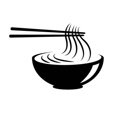 noodles icon logo vector design template