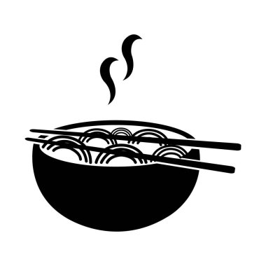 noodles icon logo vector design template