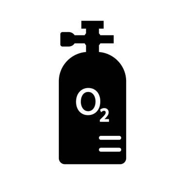 oxygen tube icon logo vector design template