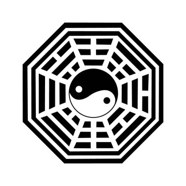 YIN YANG icon logo vec tor design template