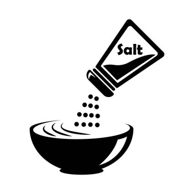 salt icon logo vector design template