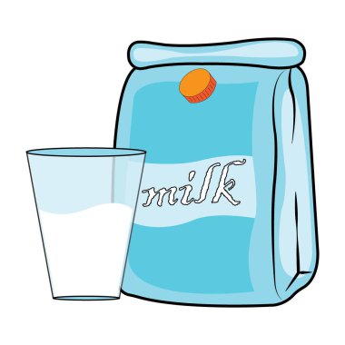 milk icon logo vector design template