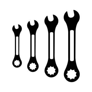 wrench icon logo vector design template