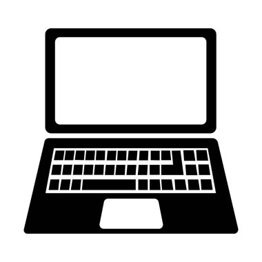 laptop icon logo vector design template