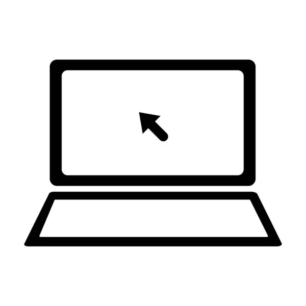 Laptop Icon Logo Vector Design Template — Stockvektor