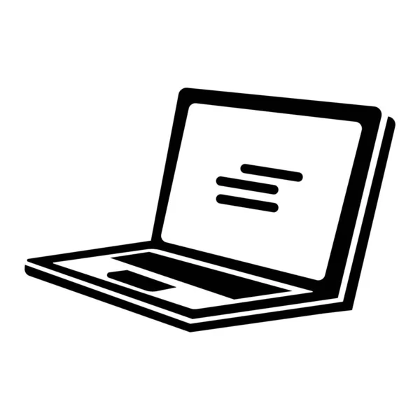 Laptop Icon Logo Vector Design Template — Stockvektor